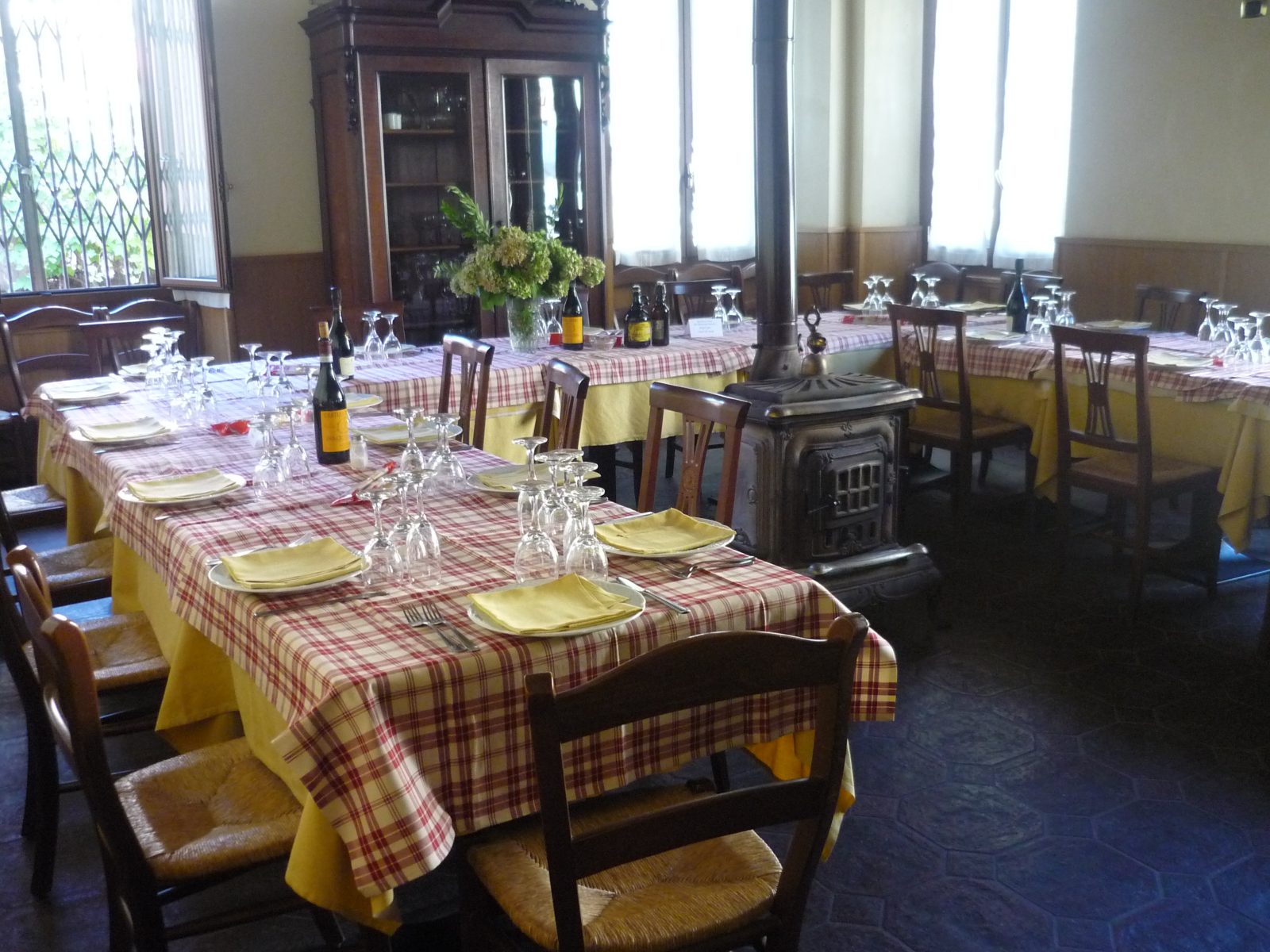 D'inverno si mangia dentro, al caldo della stufa